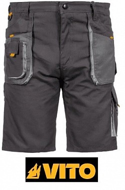 PANTALONES CORTOS DE TRABAJO COMFORT PLUS GRIS