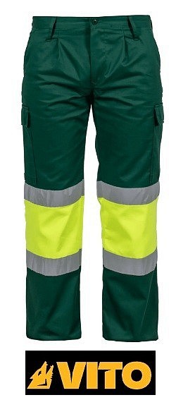 PANTALÓN DE TRABAJO ALTA VISIBILIDAD VERDE