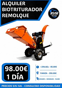 ALQUILER BIOTRITURADOR DE REMOLQUE