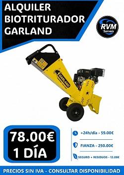 ALQUILER BIOTRITURADOR GARLAND