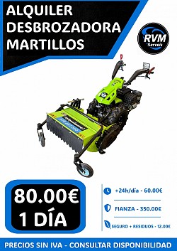 ALQUILER DESBROZADORA DE MARTILLOS VITO