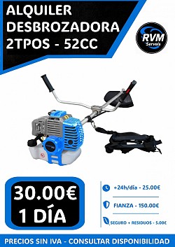 ALQUILER DESBROZADORA 2TPOS - 52CC