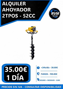 ALQUILER AHOYADOR SMASH 52CC