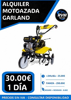 ALQUILER MOTOAZADA GARLAND