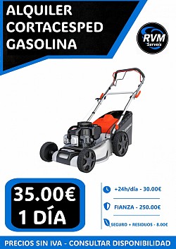 ALQUILER CORTACESPED A GASOLINA