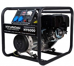 910.00€ IVA INCL. - Generador Monofásico Gasolina Hyundai HY6000 con una potencia máxima de 4.400w, y con un voltaje de 230v.