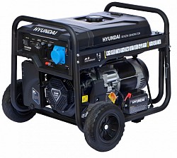 930.00€ IVA INCL. - Generador Gasolina Monofásico con arranque eléctrico y kit de ruedas incluido. Potencia máxima de 6,5Kw.