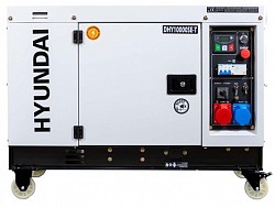 3210.00€ IVA INCL. - Generador diésel DHY10000SE-T Silent Serie Pro, diseñado para uso profesional. Potencia máxima de 10,6 kVA (400V) o 7,6 kW (230V), motor Hyundai de 14,4 HP, arranque eléctrico/ATS, autonomía de 10 horas y bajo nivel de ruido.