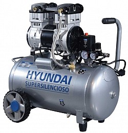 300.00€ IVA INCL. - Compresor silencioso de aire Hyundai HYAC50-2S 235 l/m