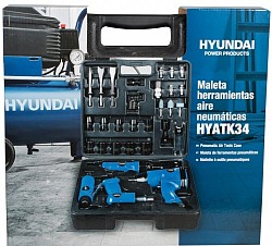 131.00 IVA INCL. - HYATK34 Maleta de herramientas de aire neumáticas, conjunto de herramientas para compresor con 32 piezas